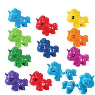 kizh Montessori Numbers Matching Counting and Sorting Game for Toddlers Fine Motor Toy Preschool 1-10 Recognition Learning Toy E