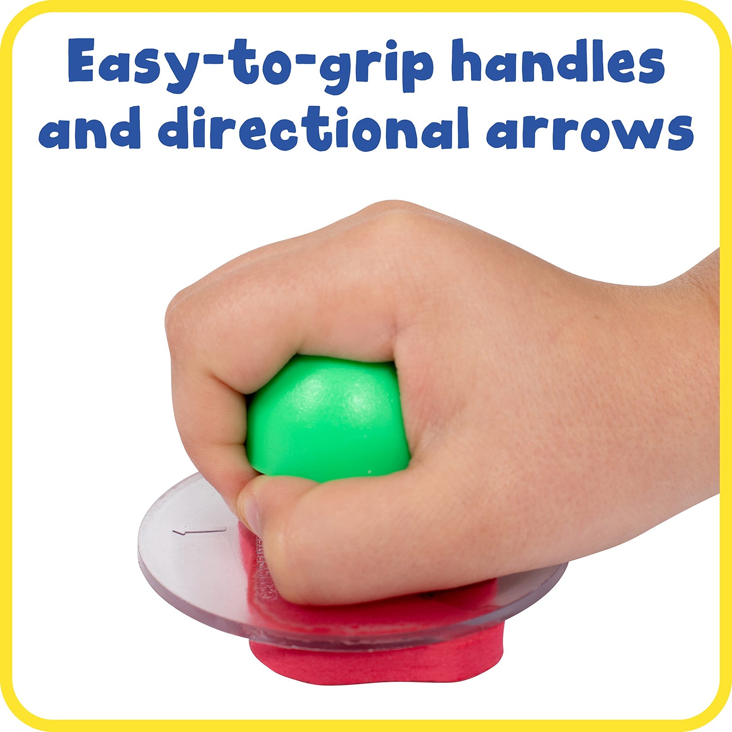 READY 2 LEARN Giant Stampers - Wild Animals - Set of 6 - Easy to Hold Foam Stamps for Kids - Arts and Crafts Stamps for Displays