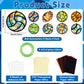 QOUBAI 32 Sets Sports Ball Suncatchers Craft Kit - Colorful DIY Paper Craft for Kids, Small Size, Model QB1045, Home Decoration