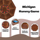 Jyquorp Michigan Rummy Board Game Deluxe Set Perfect Blend Of A Royal Game Of Hearts Rummy Poker Wooden Tripoley Game Betting Bl