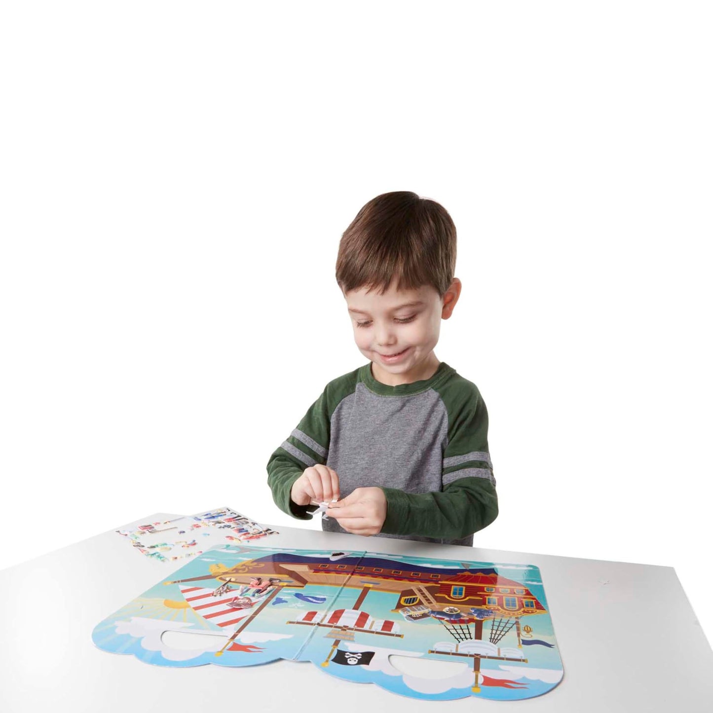 Melissa & Doug Puffy Sticker Activity Book: Pirates - 51 Reusable Stickers