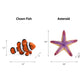 Uandme 8Pcs Sea Animal Figures Realistic Ocean Animal Figurines Toy Playset For Kids Cake Toppers Decoration