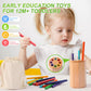 Montessori Toys For 1-3 Year Old: Wooden Learning Color Sorting Sticks Toys For Toddlers Age 1 2 3, Educational Fine Motor Devel