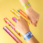 LovesTown 48PCS Christian Snap Bracelets, Bible Verses Religious Slap Wristbands Slap Bracelets for Kids Sunday School Gifts Cla