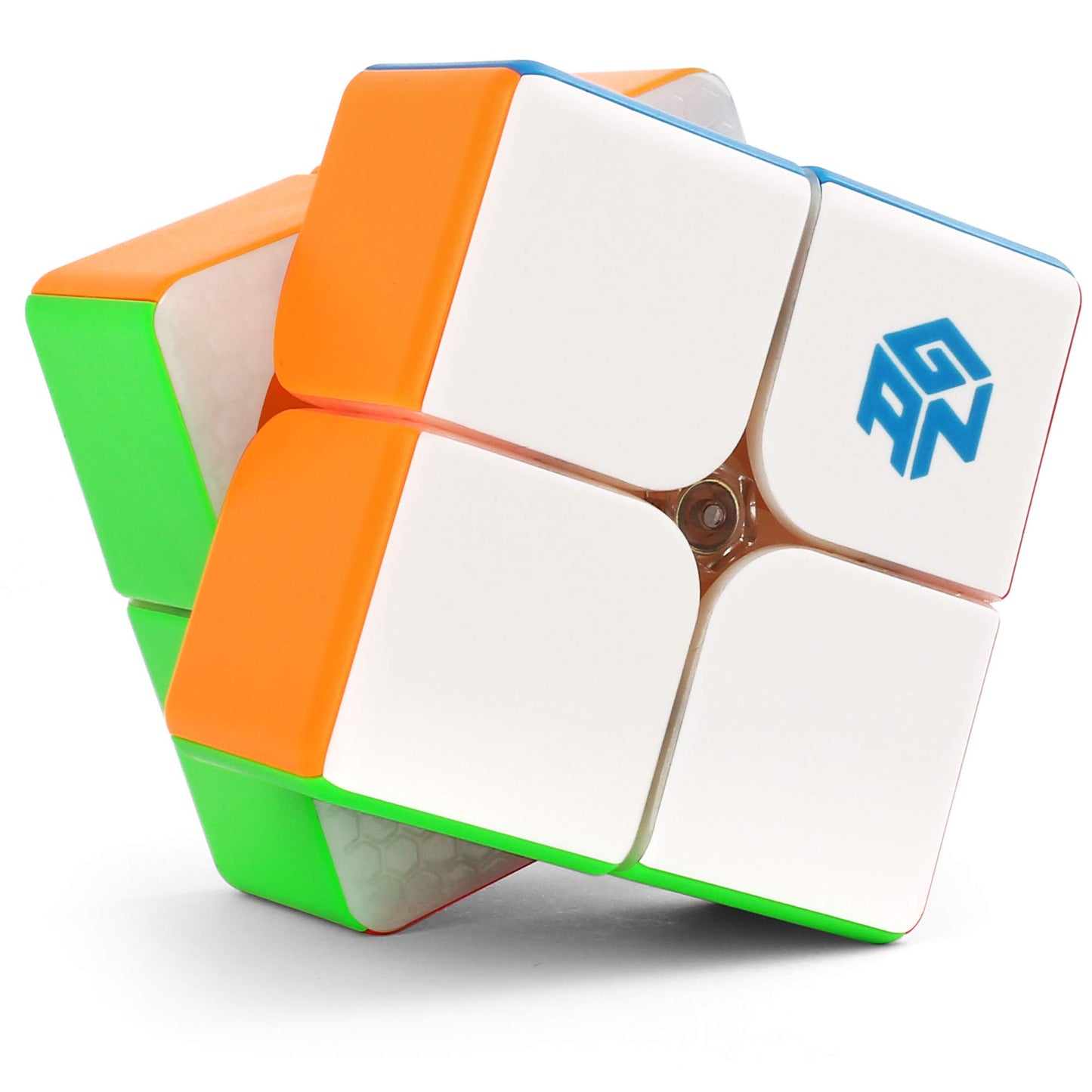 Gan 249 V2 2X2 Speed Cube, 2 By 2 Mini Magic Cube Puzzle Toy Gift For Kids Basic Learning, 49Mm, Stickerless