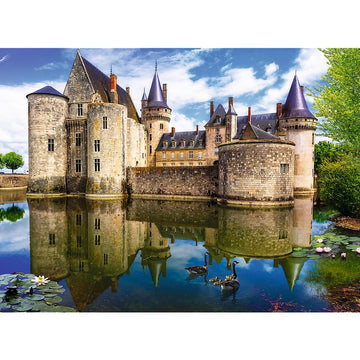 Trefl Castle In Sully-Sur-Loire, France 3000 Piece Jigsaw Puzzle Red 46'X33' Print, Diy Puzzle, Creative Fun, Classic Puzzle For Adults And Children From 15 Years Old