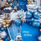 Chrome Metallic Blue Balloons 12 Inch 100 Pcs Latex Balloons Birthday Balloons Shiny Balloons Graduation Halloween Party Decorat