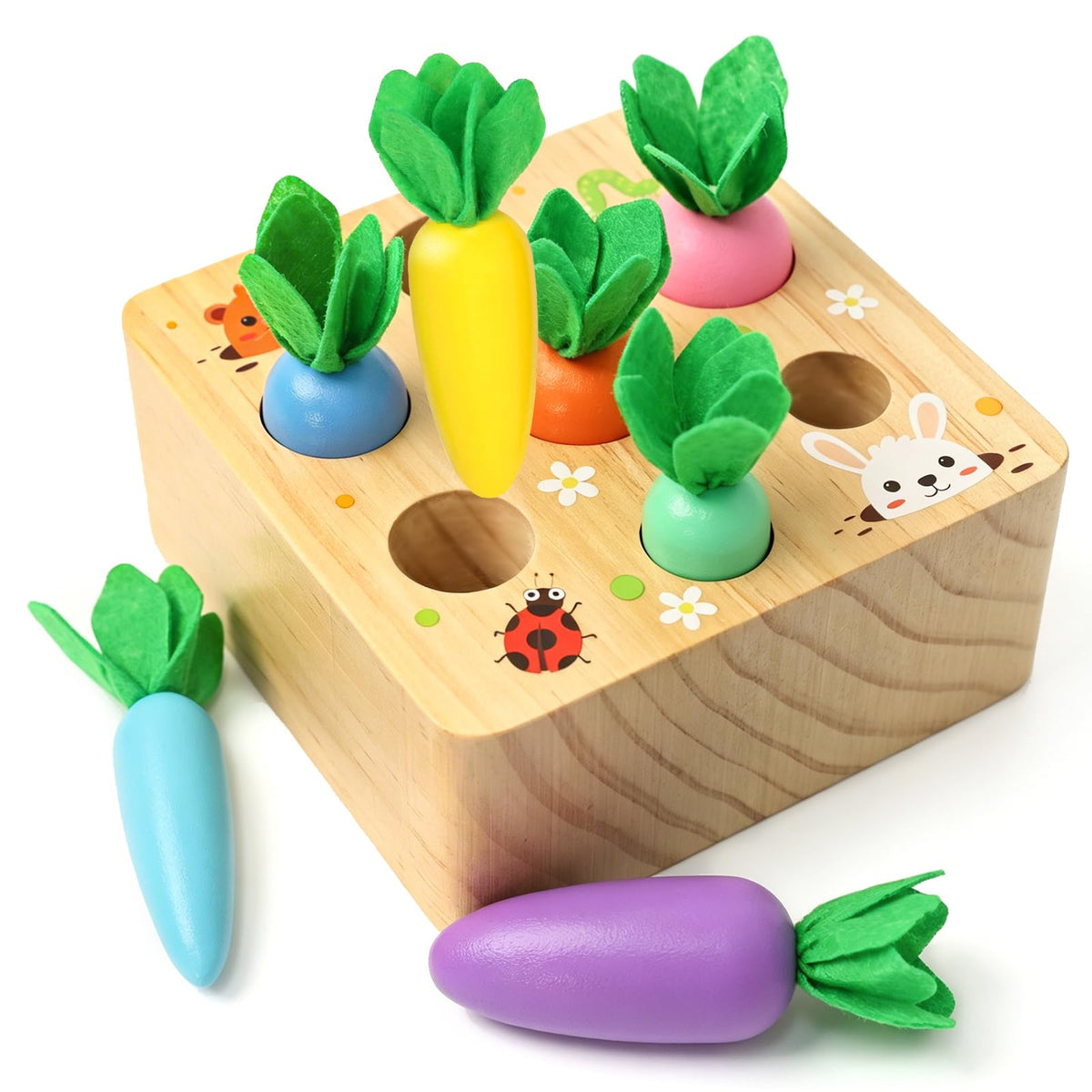 Wdmiya Montessoritoys for 1 Year Old, Developmental Wooden Toys 612 Months