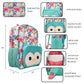 Bioworld Girls' Plush Backpack (Little Big Kid), Teal, One Size