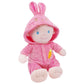 June Garden 12' Sweet Dolly Peachpaws - Stuffed Ultra Soft Baby Doll For Birth And Up - Bunny Outfit