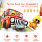 Wonuu Cute Yellow Duck Car Ornaments Cool Duck Car Dashboard Decorations Shaking Head Doll