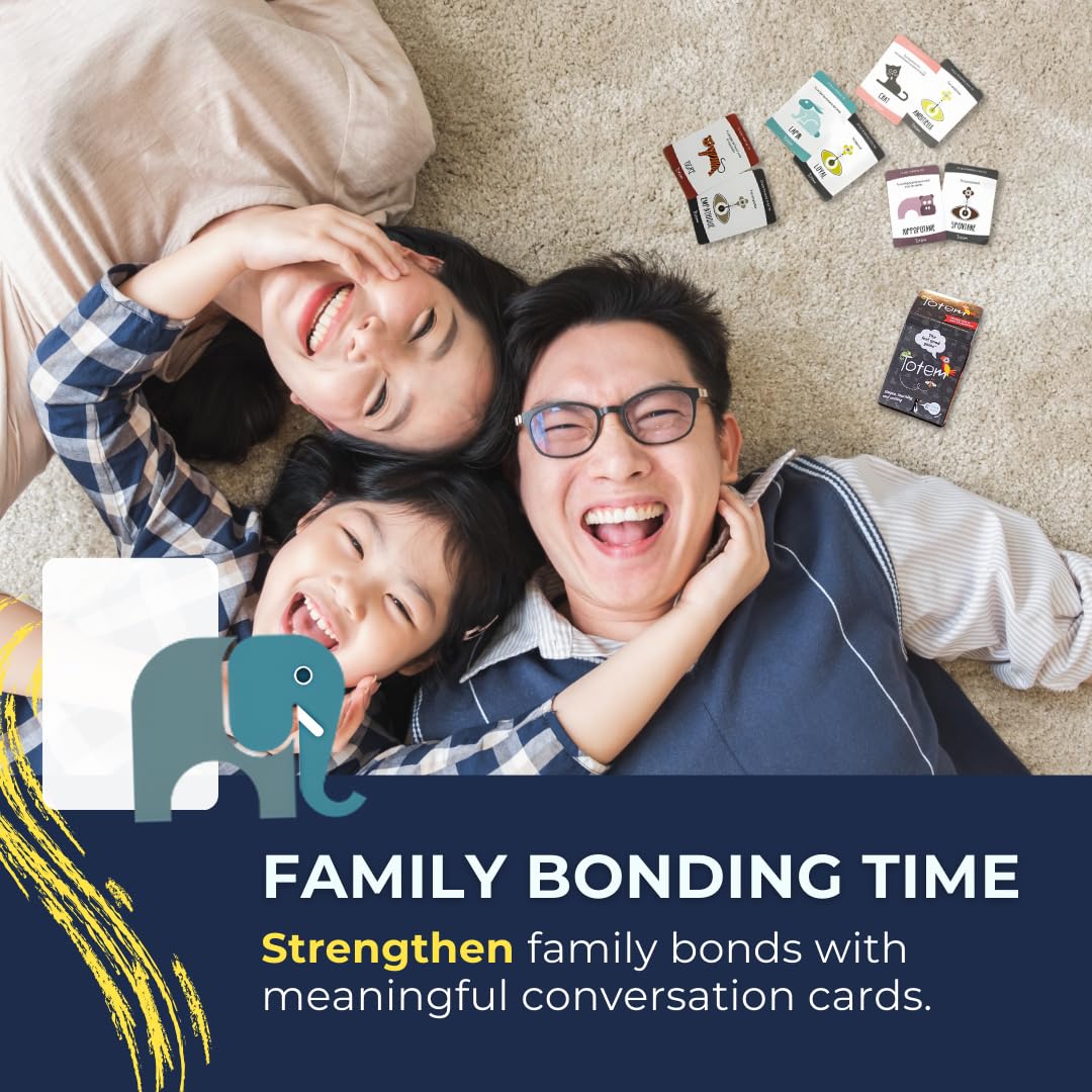 Totem Self-Esteem & Family Bonding Game - Therapy Game for Kids & Adults, 6x10x7 cm, Black, Model: totem-en-001