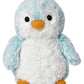 Aurora® Playful Pompom Penguin™ Brights Stuffed Animal - Vibrant Companions - Endless Fun - Blue 6 Inches