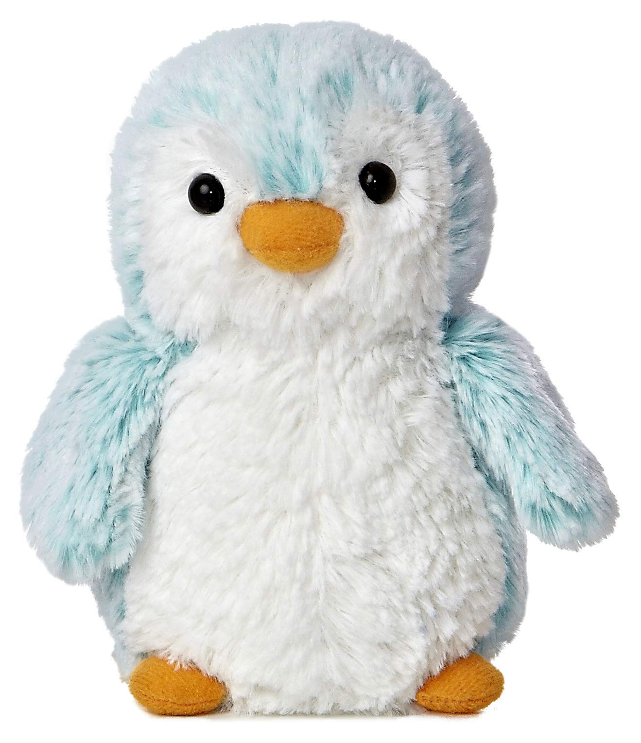 Aurora® Playful Pompom Penguin™ Brights Stuffed Animal - Vibrant Companions - Endless Fun - Blue 6 Inches