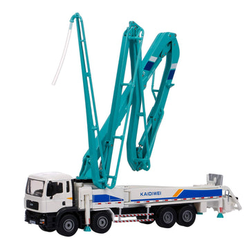 GoolRC Concrete Pump Truck for Kids, 1:55 Scale Diecast Car Model Car, Simulation Engineering Machine Model Gift for Boys and Gi