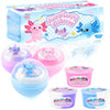 3 Pack Axolotl Slime Kit, Blue Butter, Purple Cloud, Pink Crunchy Slime with Axolotl Charms, Soft, Stretchy, Slime Party Favor f