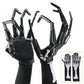 Halloween Articulated Fingers With Protective Gloves, Articulated Finger Extensions, Scary Skeleton Bone Claw Hand, Halloween Pr