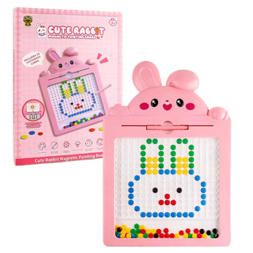 Funblast Magnetics Beads Board Game For Kid - Magpad, Educational Learning Toys For Kids, Magnetic Dot Art Game, Magnetic Drawin