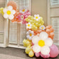 Daisy Flower Balloon Garland Arch Kit 137 Pcs Groovy Flower Foil Balloons Boho Pastel Pink Yellow White Orange Birthday Party De