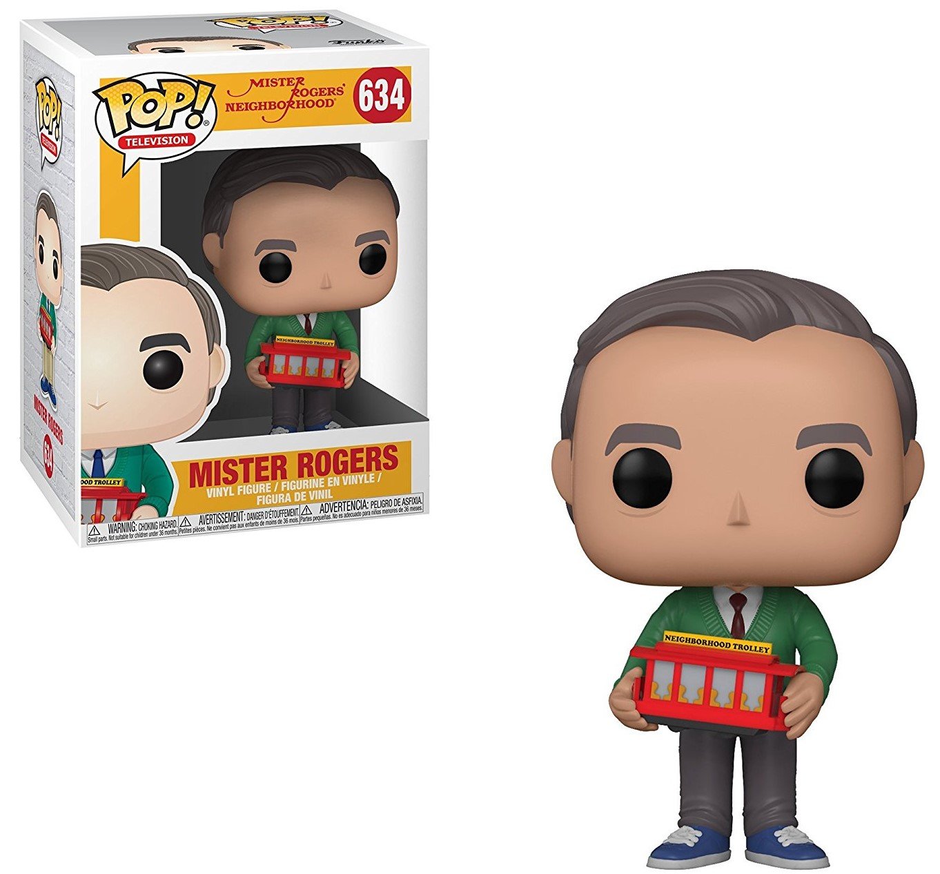 Funko Pop! Mister Rogers Neighborhood - Mr. Rogers Vinyl Figure (Bundled With Compatible Box Protector Case), Multicolor, 3.75 Inches