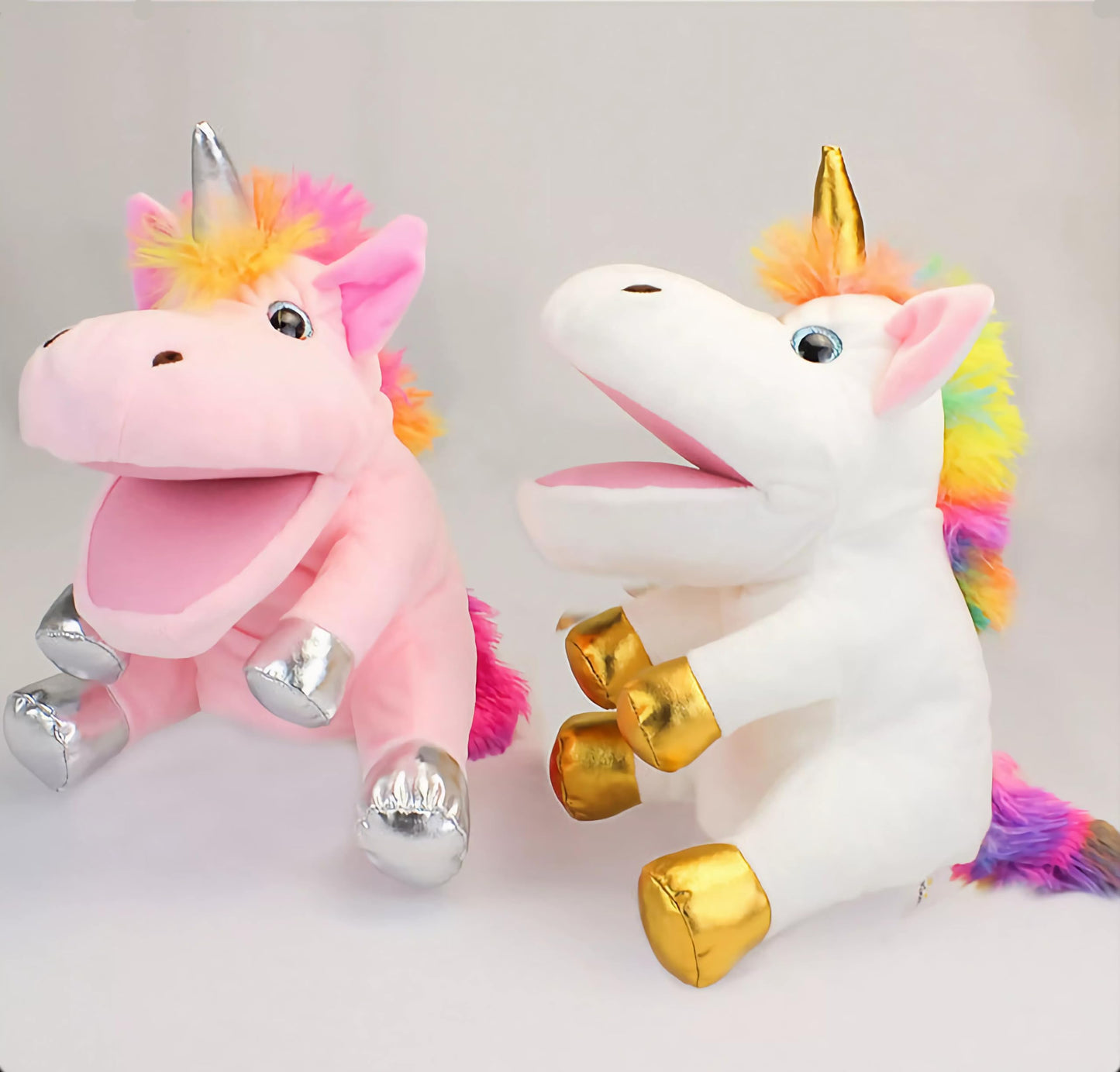 Lomtrats Unicorn Hand Puppets For Kids,Toddler With Movable Open Mouths,Implying Happiness, Eternity, And Purity Perfect For Sto