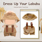 17cm Doll Clothes Set  enhanced Jeans & Knitted Sweater Outfit for 17cm 15cm Dolls  Cute Dress Up Fashion  No Doll Included (Brown/Man  17cm/15cm)