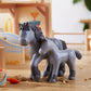 Haba Little Friends Momma And Baby Playset - Cassandra Horse And Cleo Foal Chunky Plastic Farm Animal Toy Figures