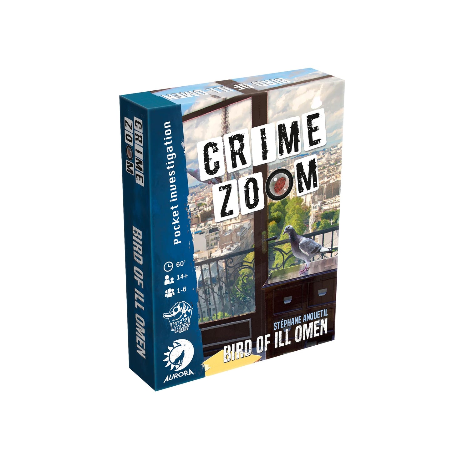 Lucky Duck Games Crime Zoom: Bird Of Ill Omen - Engaging Detective Card Game For Mystery Lovers, Cooperative Game For Kids And Adults, Ages 14+, 1-6 Players, 60 Minute Playtime, Made
