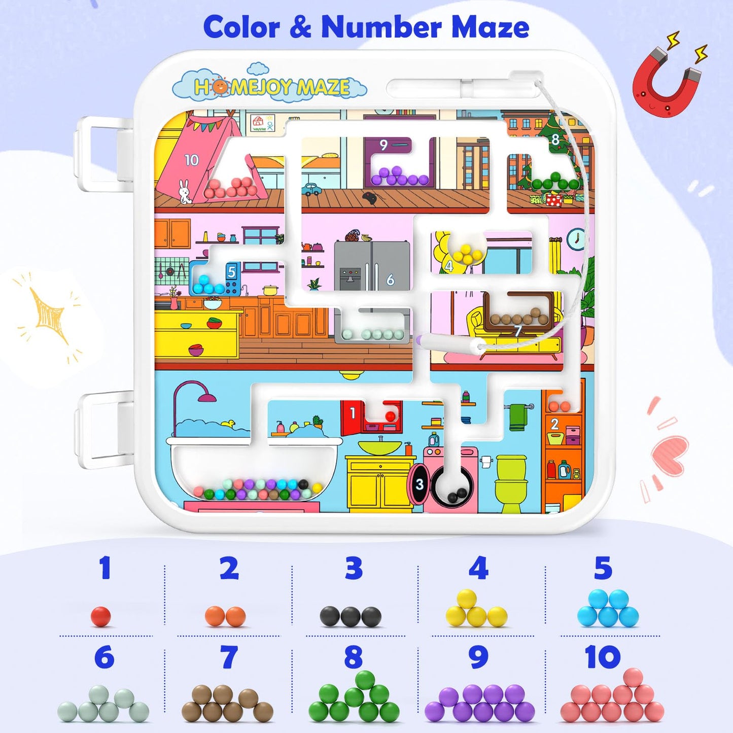 Montessori Toys For 1-2 Year Old Boy Girl, 15-In-1 Musical Busy Board, Birthday Gifts For 1 Year Old Boy, Educational Toy For 1+ Year Old Developmental, Learning Toddler Toy Age 1-2