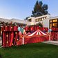 Dotooma 118 X 20 Inches Red Circus Carnival Yard Banner Sign Red Tent Star Balloon Banner Children Circus Theme Birthday Party C