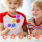 Fidget Toys For Kids, Transparent Silicone Popper Diy Building Blocks Cvc Words Learning Phonics Color Recognition Clarssroom Tool Anxiety Stress Reliever Toy (Transparent)