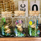 3Pcs Mini Troll Dolls Terrariums Handmade Diy Hand-Crafte Retro Vintage Troll Doll Encased In 3 Glass Bottles
