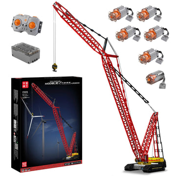 Mould King Crawler Crane LR13000 Building Block Kits  MOC Construction Vehicles Cranes Model with Motor/APP Remote Control  Gift for Kids Age 8+/mature-themed Collections Enthusiasts (4318+ Pieces)