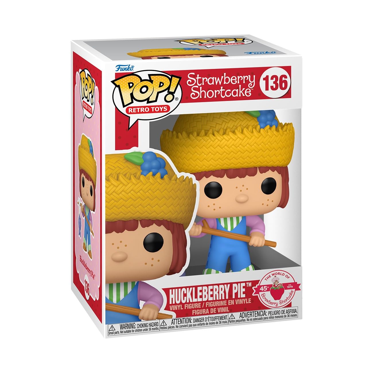 Funko Pop! Retro Toys: Strawberry Shortcake - Huckleberry Pie - Collectable Vinyl Figure - Gift Idea - Official Merchandise - For Kids & Adults - Tv Fans - Model Figure For Collectors
