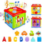 Crackles Early Age 6 In 1 Learning Cube Educational & Learning Activity Toy Including Blocks, Clock, AlphabetsTree,Transportati