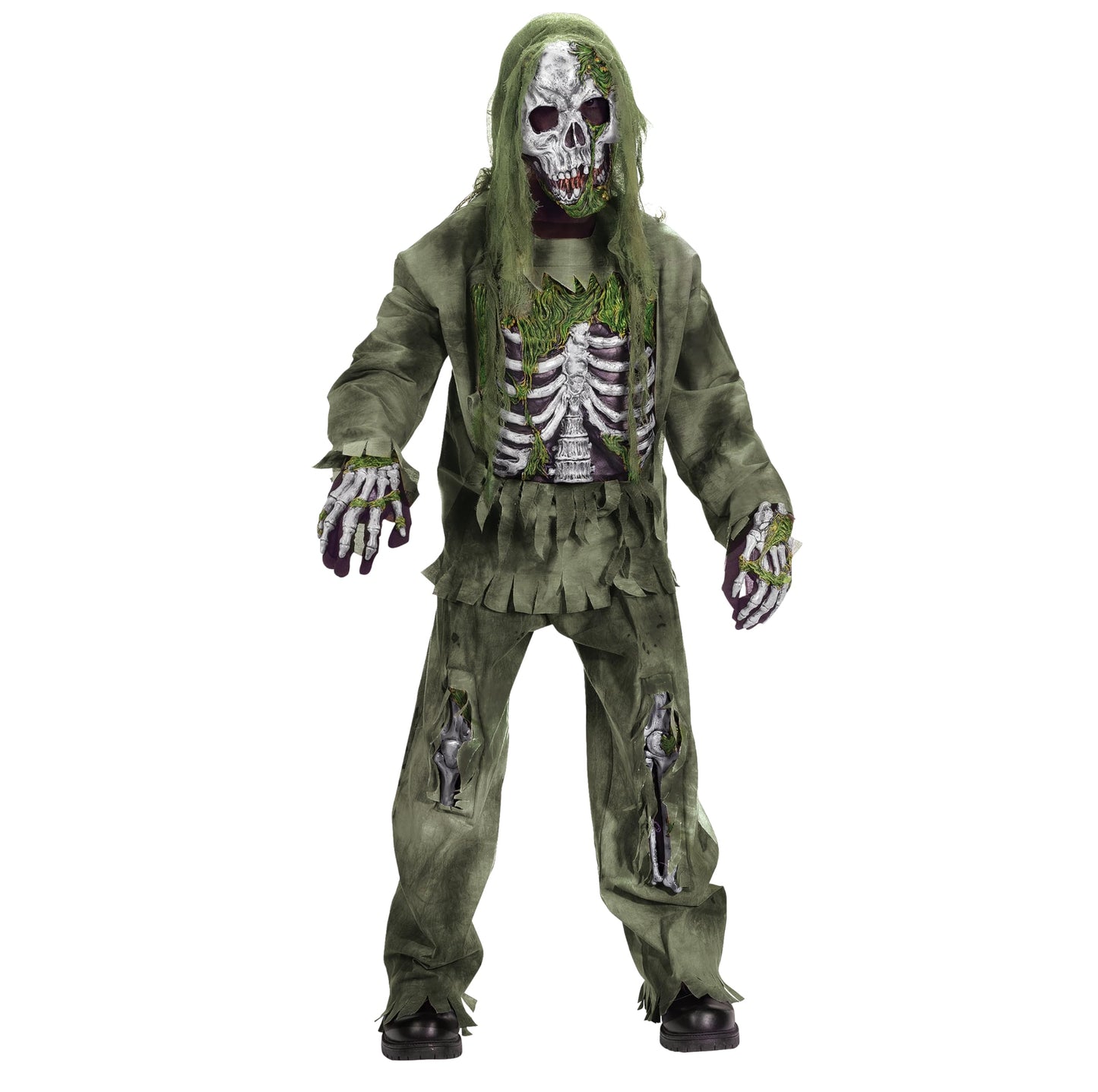 Fun World Costumes Kids Skeleton Zombie Costume - L