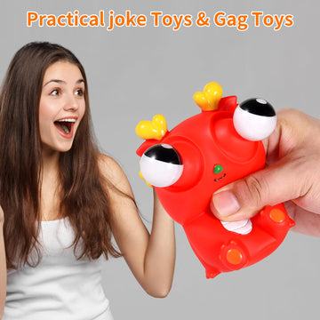 Oricraft Magic Dinosaur With Exploded Eyeballs Stress Relief Toy Surprise Exploding Eyeball Dinosaur For Anxiety Relief, Adhd Squeeze Out The Surprises And Heal The Emotions, Sensory Toy Red