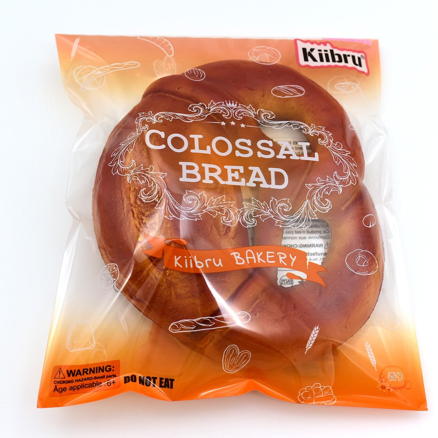 Kiibru Squishy Pretzel Scented Colossal Slow Rising Bread Scented Toys