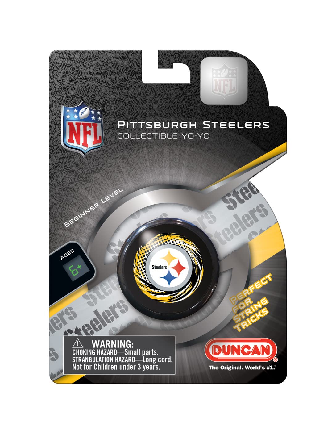 MasterPieces Yo-Yo for Kids - NFL Pittsburgh Steelers, Multicolor, 6+ Years, Model PIS3190, Officially Licensed
