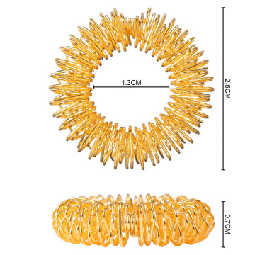 30 Pieces Acupressure Rings Spiky Sensory Rings for Fingers Stress Relief Fidget Sensory Massager for Teens Adults