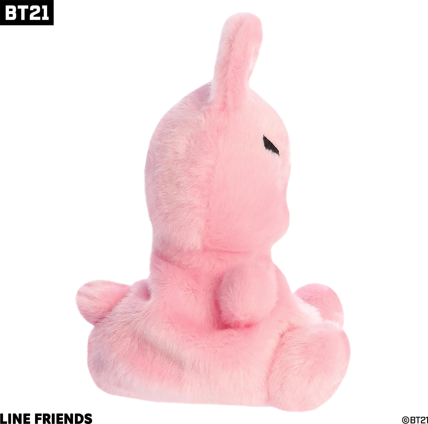 Aurora Lovable Bt21 Palm Pals Cooky Stuffed Animal - Collectible Fun - Delightful Cuteness - Pink 5 Inches