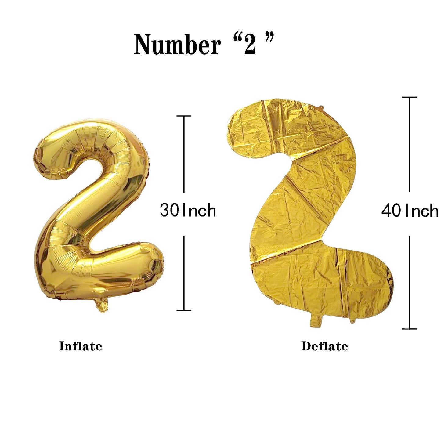 SHUNTAI 21st Birthday Decorations - Gold Jumbo Foil Number Balloons & Happy Birthday Banner, Model SHUNTAI-N21, 12 Balloons