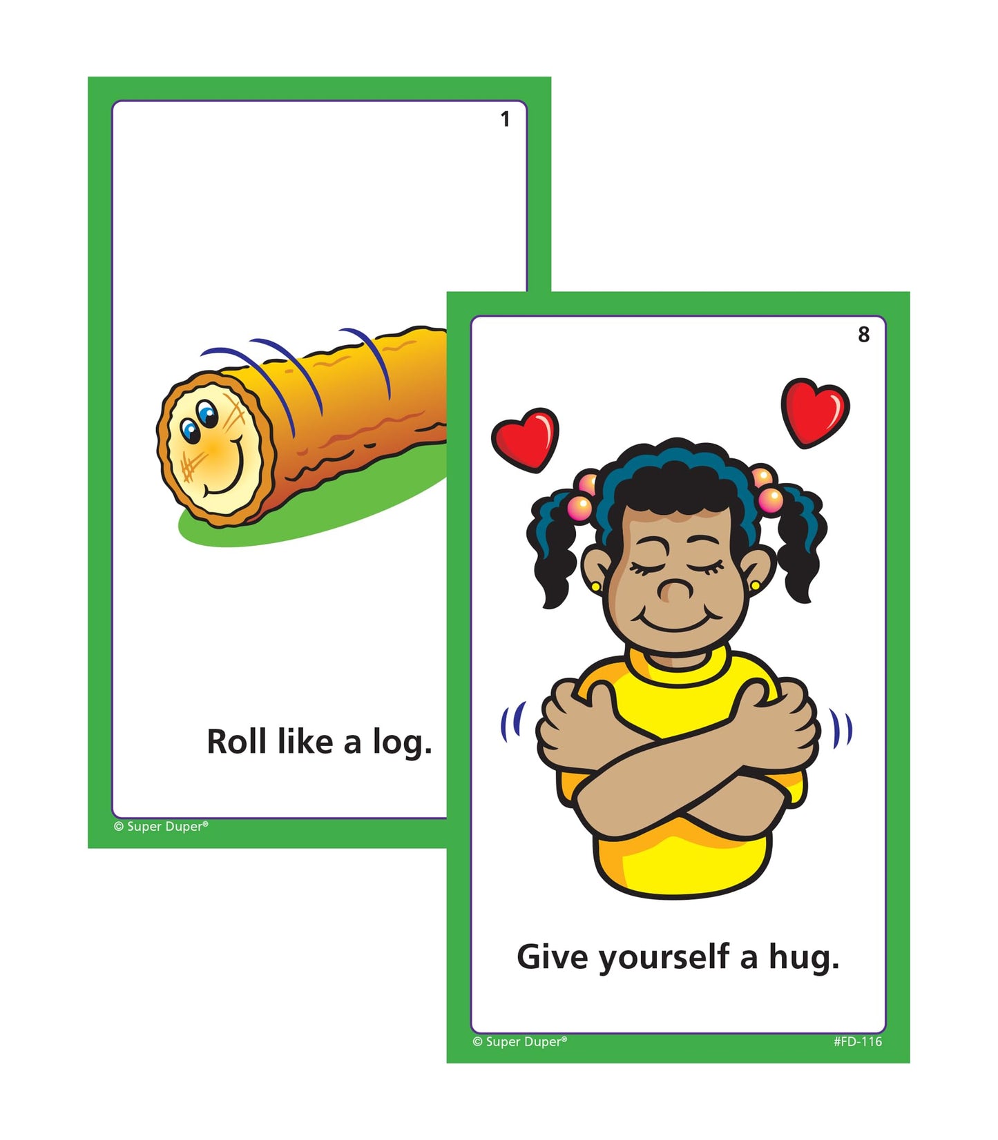 Super Duper Publications Move Your Body Fun Deck - Occupational Therapy Flash Cards for Kids, Medium Size, Tin Material