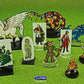 Litko Paper Miniature Bases | Round | Circle | Slotted Paper Figure Holder | Compatible With Dungeons And Dragons | Game Card Stands (3Mm Black Acrylic, 40Mm)