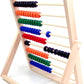 Magikon Wooden Counting Number Frame, 10 Rows Abacus For Kids Learning Math (11-1/2-Inch)