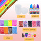 Elover Clear Slime Making Kits With Premade Slime For Kids Diy With 35 Sets Add-Ins Jumbo Kit For 6-12 Years Old Girls Boys Present Party Favors (Milky White Slime Bucket)