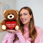 Zamnnn Shawty U Hella Fine - 10'' Teddy Bear & Gift Bag - Funny Stuffed Animal Plush Gift For Girlfriend, Boyfriend, Best Friend