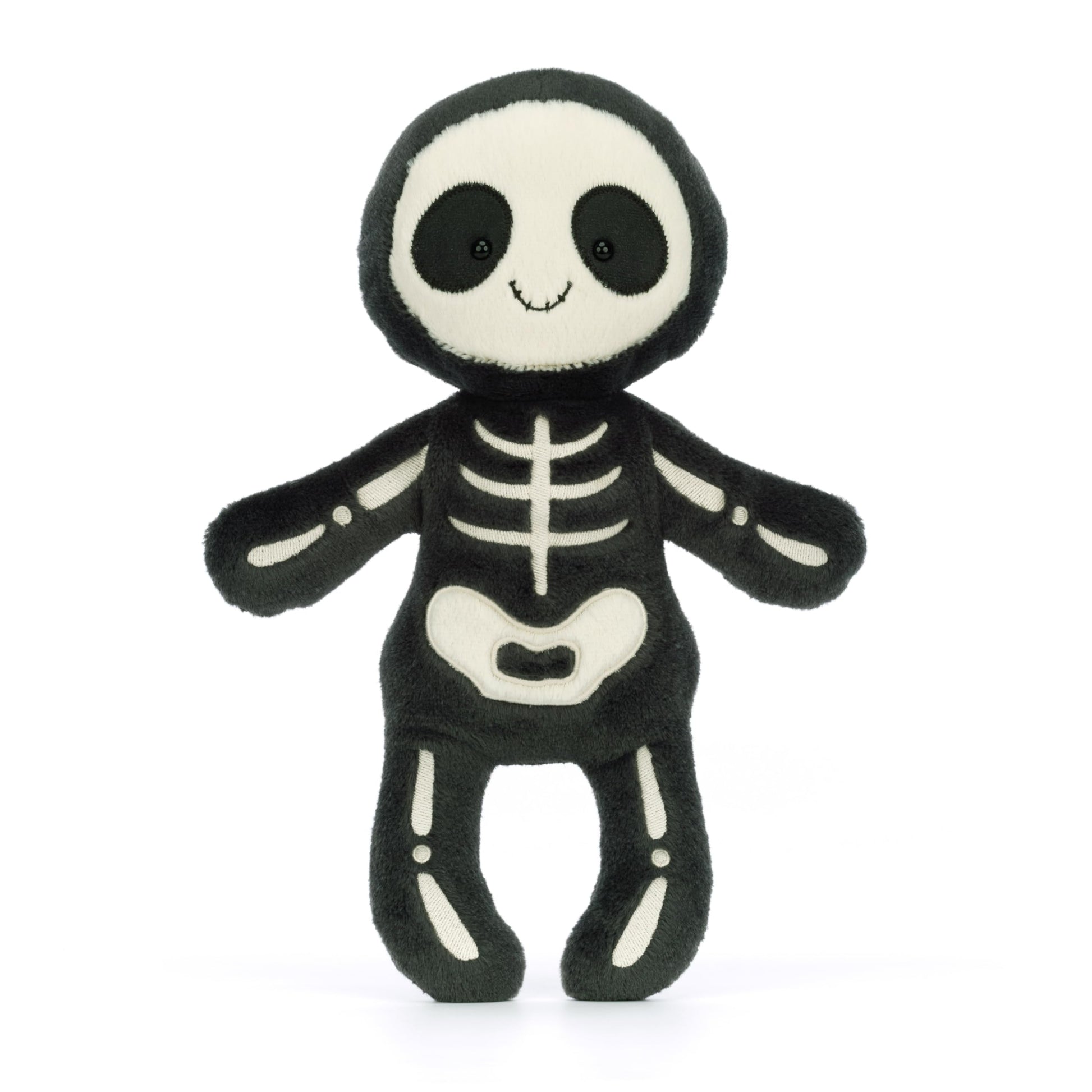 Jellycat Skeleton Bob Stuffed Toy  13 inches - Spooky Halloween Plush - Classic Children's Gift