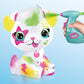 Canal Toys Airbrush Plush Neon Puppy - Customizable Spray Art with Markers & Stencils, Ages 6+, Model 228412, Polyester