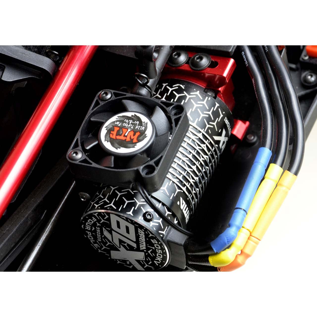 EXOTEK RACING LLC 1/8 Exo Fan Mount V2- Clamp On Set Black ETK1914BLK Electric Car/Truck Option Parts